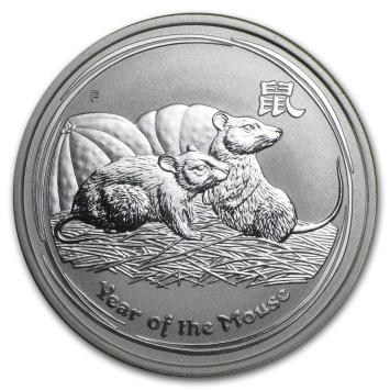 Australië Lunar 2 Muis 2008 1/2 ounce silver